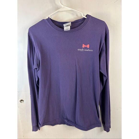 2 Simply Southern Tshirts long sleeves S small lot Pineapple and Turtle - Picture 2 of 13